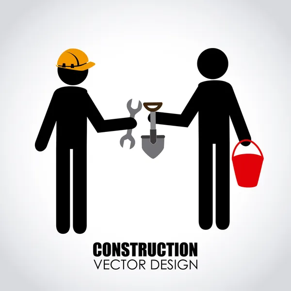 Construction design — Stock Vector