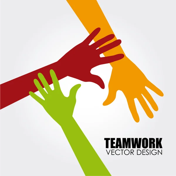 Teamwerk ontwerp — Stockvector