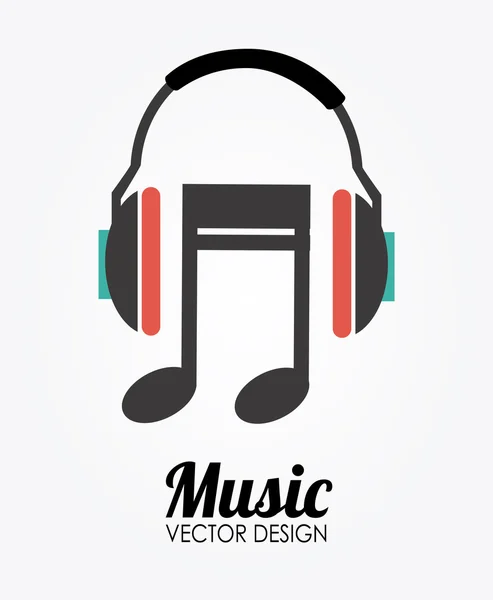 Diseño musical — Vector de stock