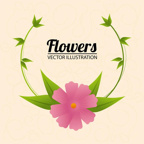 Design de flores — Vetor de Stock