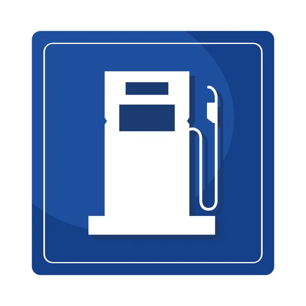 Segnale stazione di servizio carburante — Vettoriale Stock