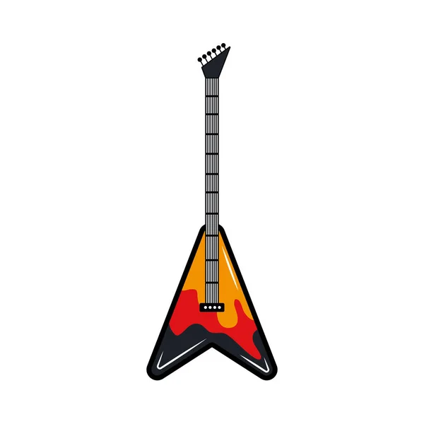 Instrumento elétrico de guitarra — Vetor de Stock