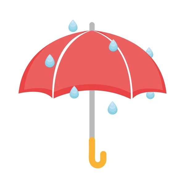 Guarda-chuva com gotas de chuva —  Vetores de Stock