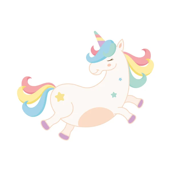 Carino piccolo unicorno — Vettoriale Stock