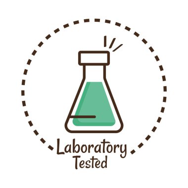 laboratuvar test ürünü etiketi