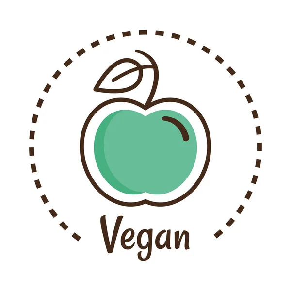 Etykieta produktu wegańskiego — Wektor stockowy