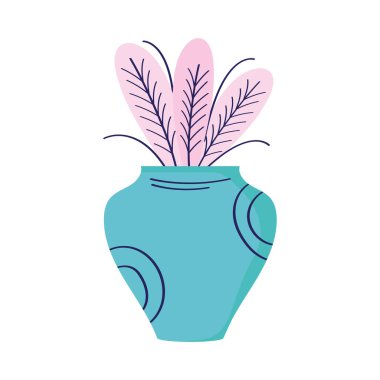 Tüylü dekoratif vazo