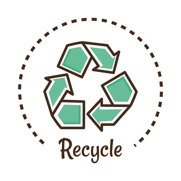 Recycle product label — Stock Vector