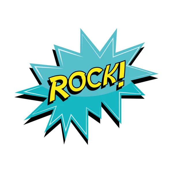 Mot rock expression — Image vectorielle