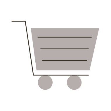 Alışveriş arabası grisi