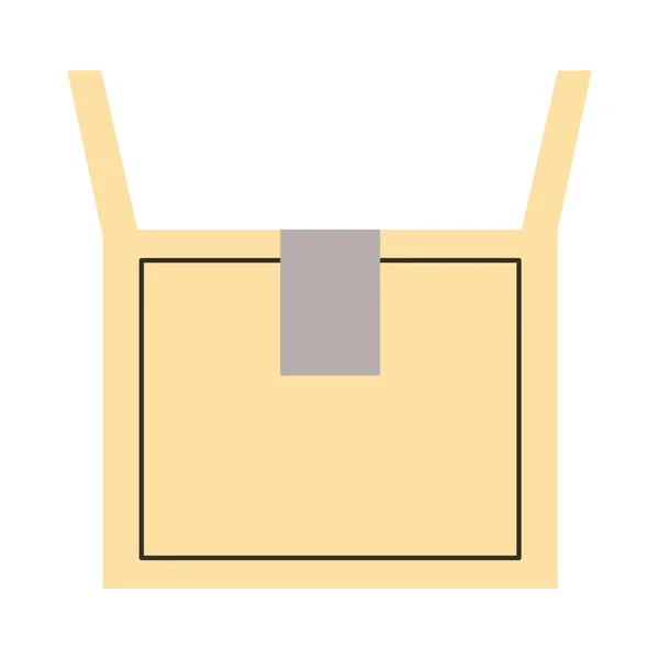 Kartonová krabička otevřená — Stockový vektor