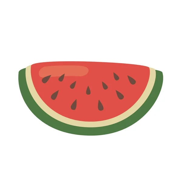 Wassermelonen-Portion frisch — Stockvektor