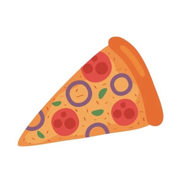 Läcker italiensk pizza — Stock vektor