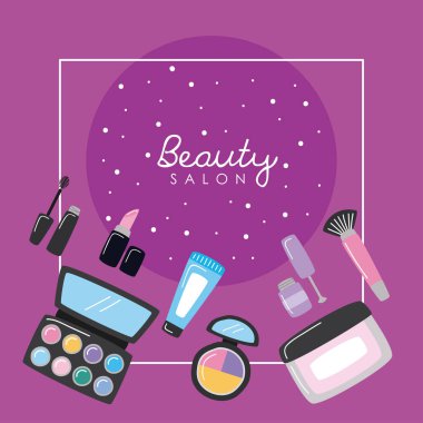 Güzellik salonu kare çerçevesi