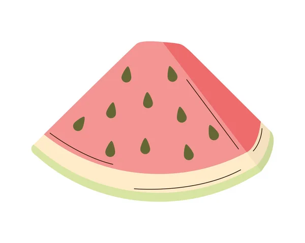 Fresh watermelon portion — Stock Vector