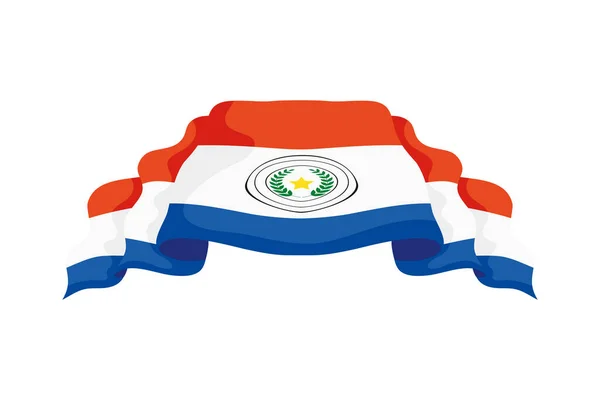 Paraguayi lobogó emblémája — Stock Vector