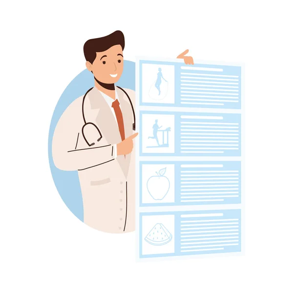 Ιατρική διδασκαλία της υγείας — Διανυσματικό Αρχείο