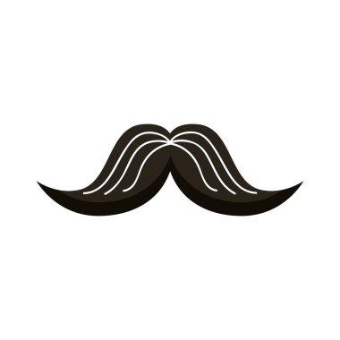 Bıyık siyah siluet tarzı