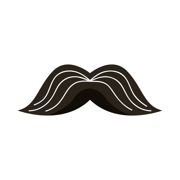 Hipster style mustache — Stock Vector