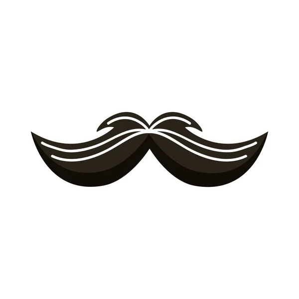 Mustache black color — Stock Vector