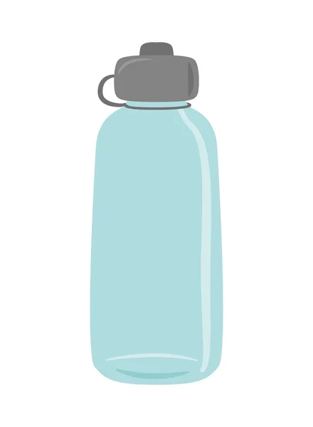 Botella de agua de plástico — Vector de stock