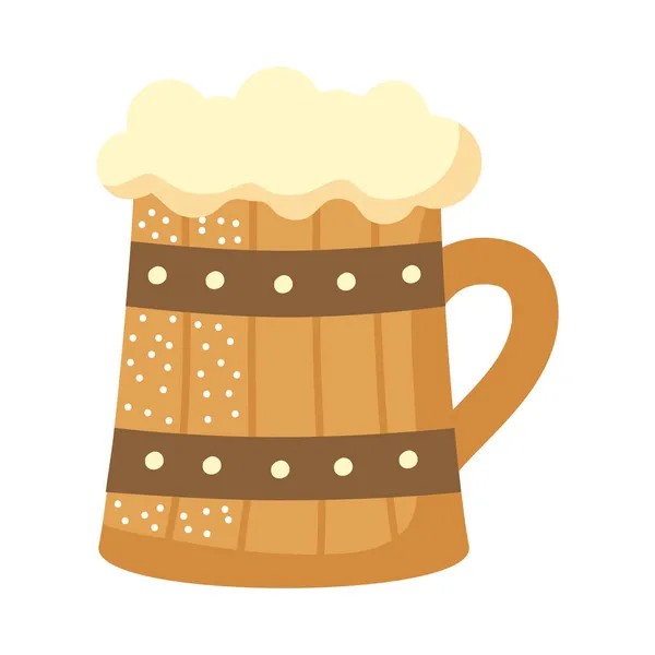 Vaso di birra irlanda — Vettoriale Stock