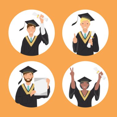 Öğrenciler dört karakter mezun olur.