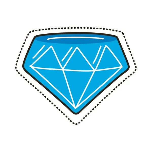 Blått diamantplåster — Stock vektor