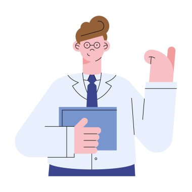 işadamı ile klasör