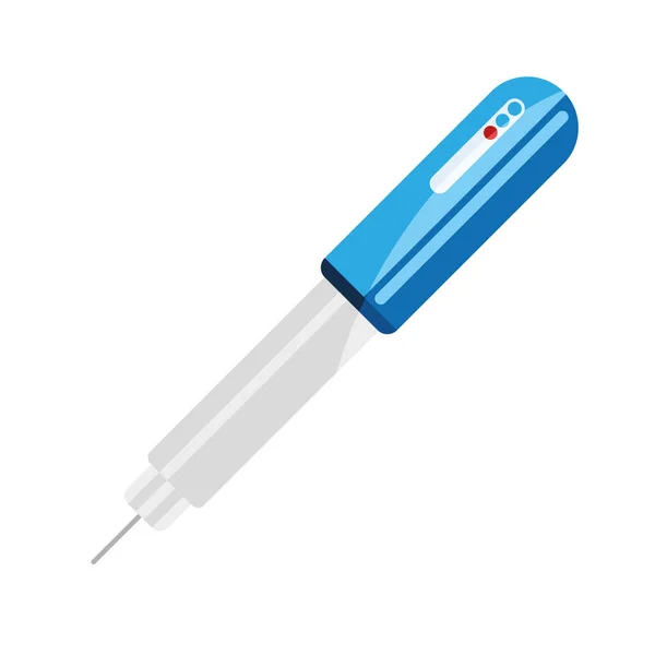 Insulin medical applicator — Stock Vector