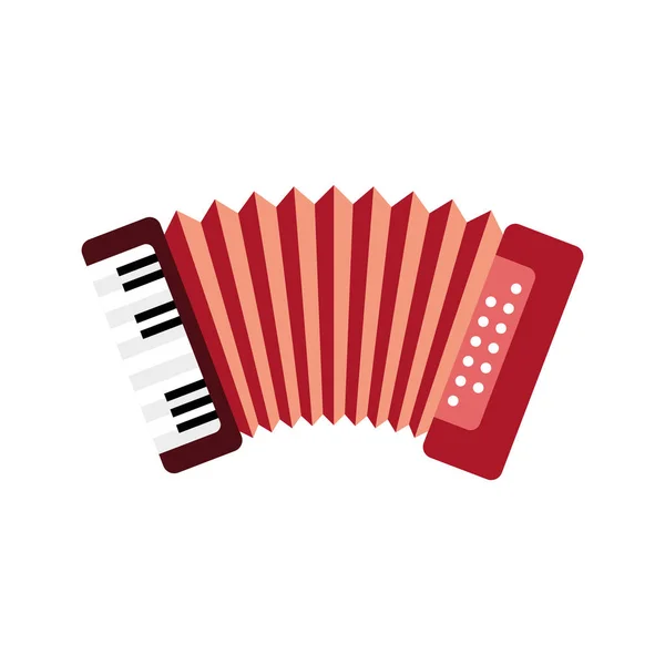 Accordéon instrument de musique — Image vectorielle