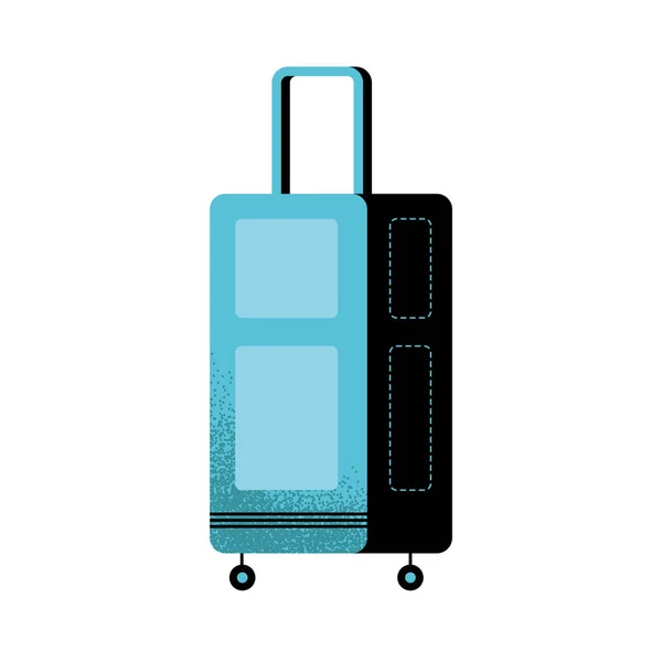 Suitcase travel with wheels — Stock Vector