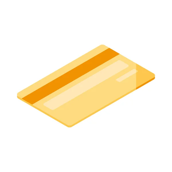 Golden credit card — Stock Vector