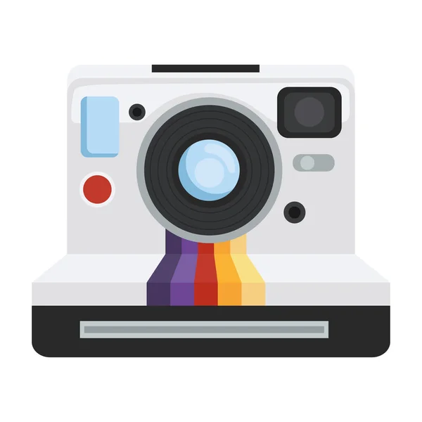 Retro instant camera — Stock Vector