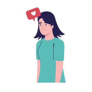 Aşkı düşünen kadın.