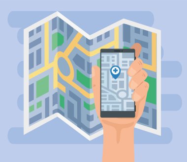 GPS uygulamalı akıllı telefon