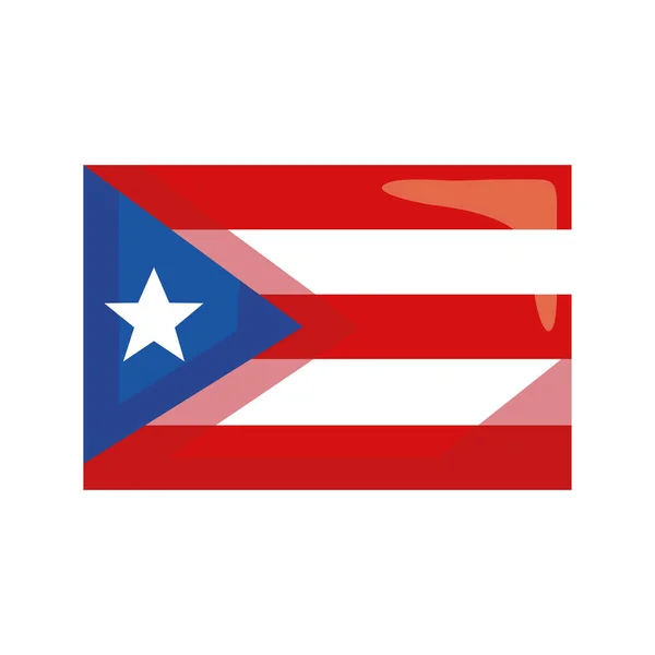 Bandera de Puerto Rico — Archivo Imágenes Vectoriales