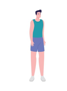 ayakta duran erkek sporcu