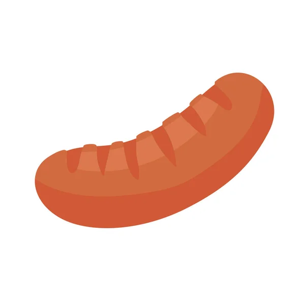 Saucisse frite — Image vectorielle