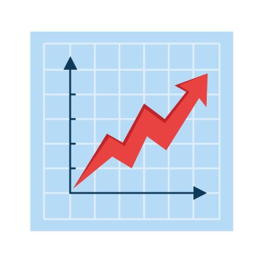 Infographic yukarı ok