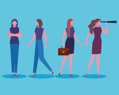 İş kadınları zarif.