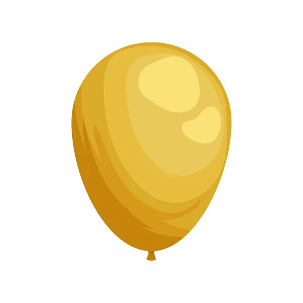 Goldener Ballon Helium — Stockvektor