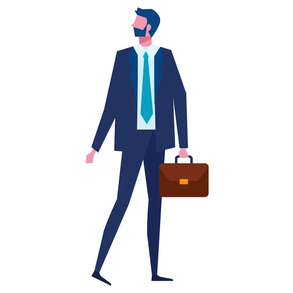 Επιχειρηματίας με βαλίτσα — Διανυσματικό Αρχείο