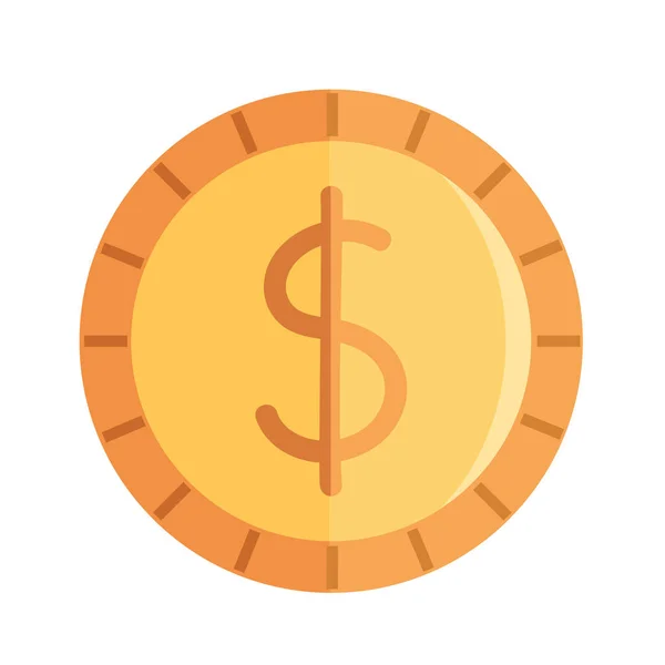 Монета готівковий долар — стоковий вектор