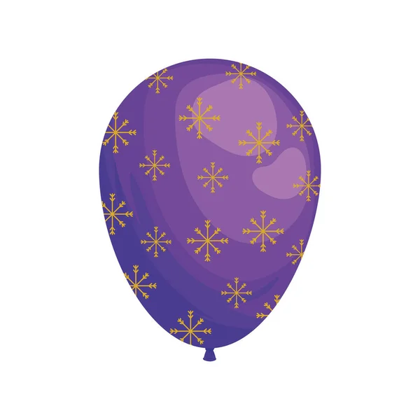 Ballons violets hélium — Image vectorielle