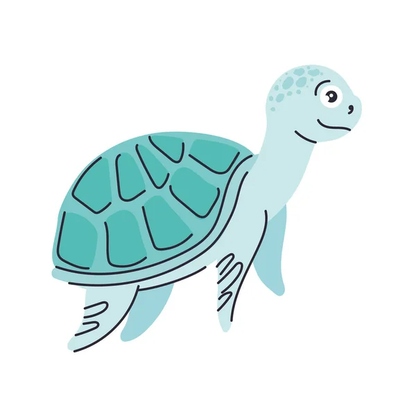 Cute turtle animal — Stock Vector