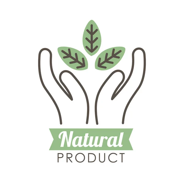 Diseño de sello natural — Vector de stock