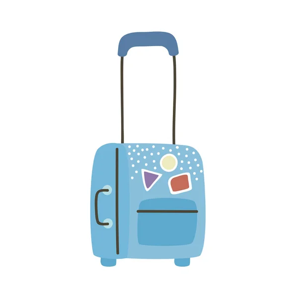 Blaues Gepäckdesign — Stockvektor