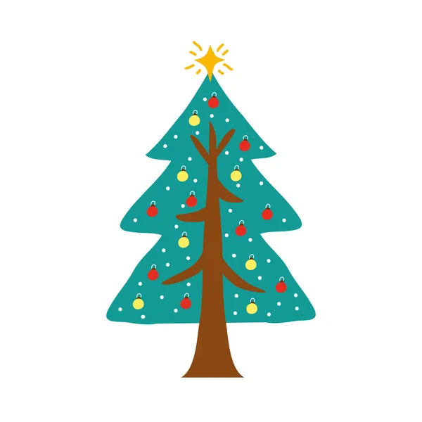 Icono del árbol de Navidad — Vector de stock