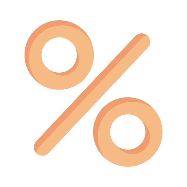 Percentage symbol design — Stock Vector